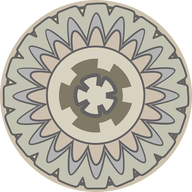 Free medallion lotus hindu vector