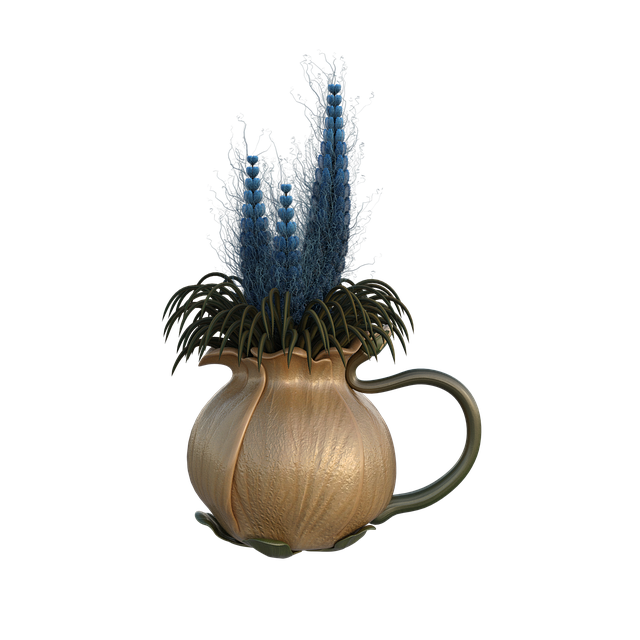 Free fairy nature teapot illustration