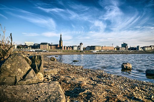 Free Dusseldorf Rhine River photo and picture