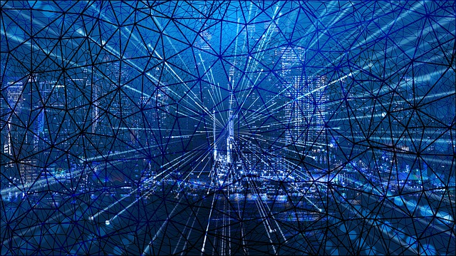 Web, Netwerk, Stad, Skyline, Computer
