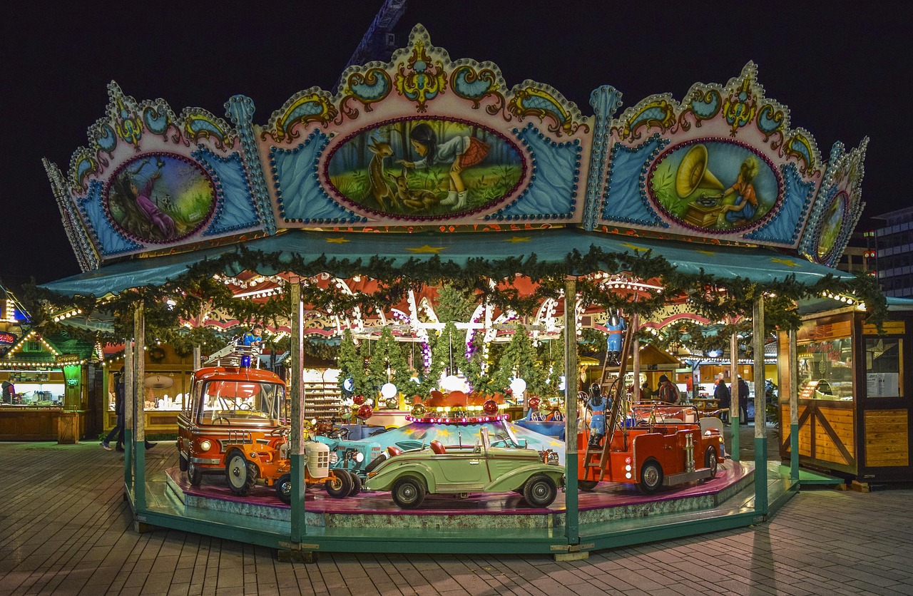Christmas Market Carousel - Free photo on Pixabay