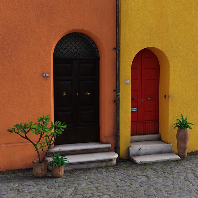 Puertas, Paredes, Plantas, Floreros