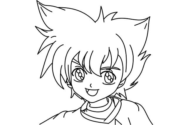 Free line draw max tate beyblade illustration
