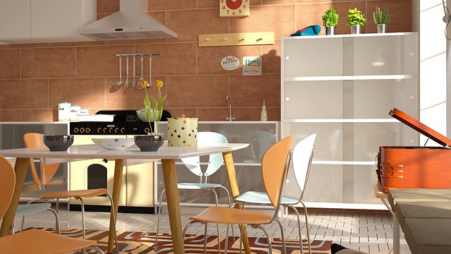 Free kitchen chair poultice illustration