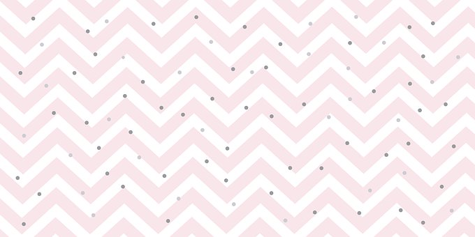Bebê, Fundo, Rosa, Chevron, Pontos
