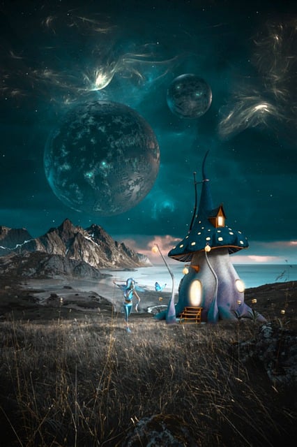 Free light background house illustration
