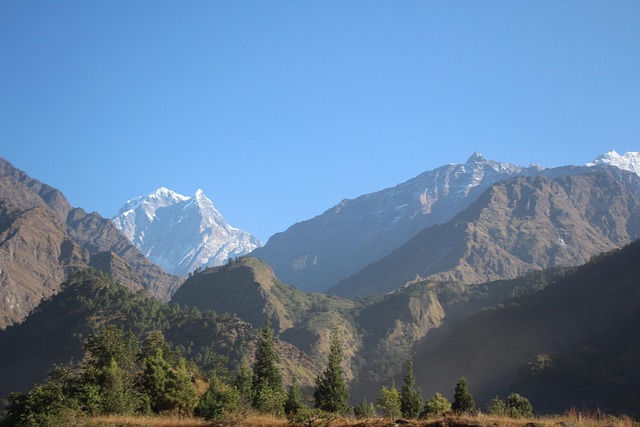 Bjerg, Nepal, Hej, Himalaya, Landskab
