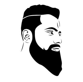 Free Man Beard illustration and picture