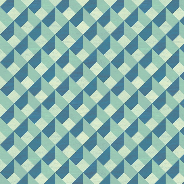 Geometrie Fundal, Teal, Blocuri