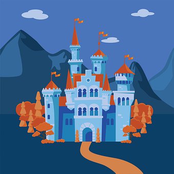 Free Castle Mountains illustration and picture