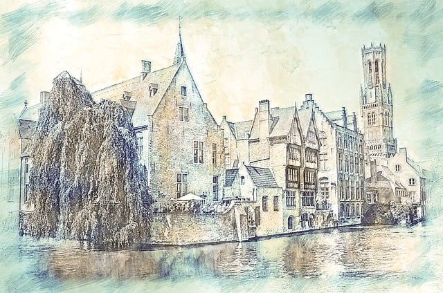 Campanario, Torre, Brujas, Canal