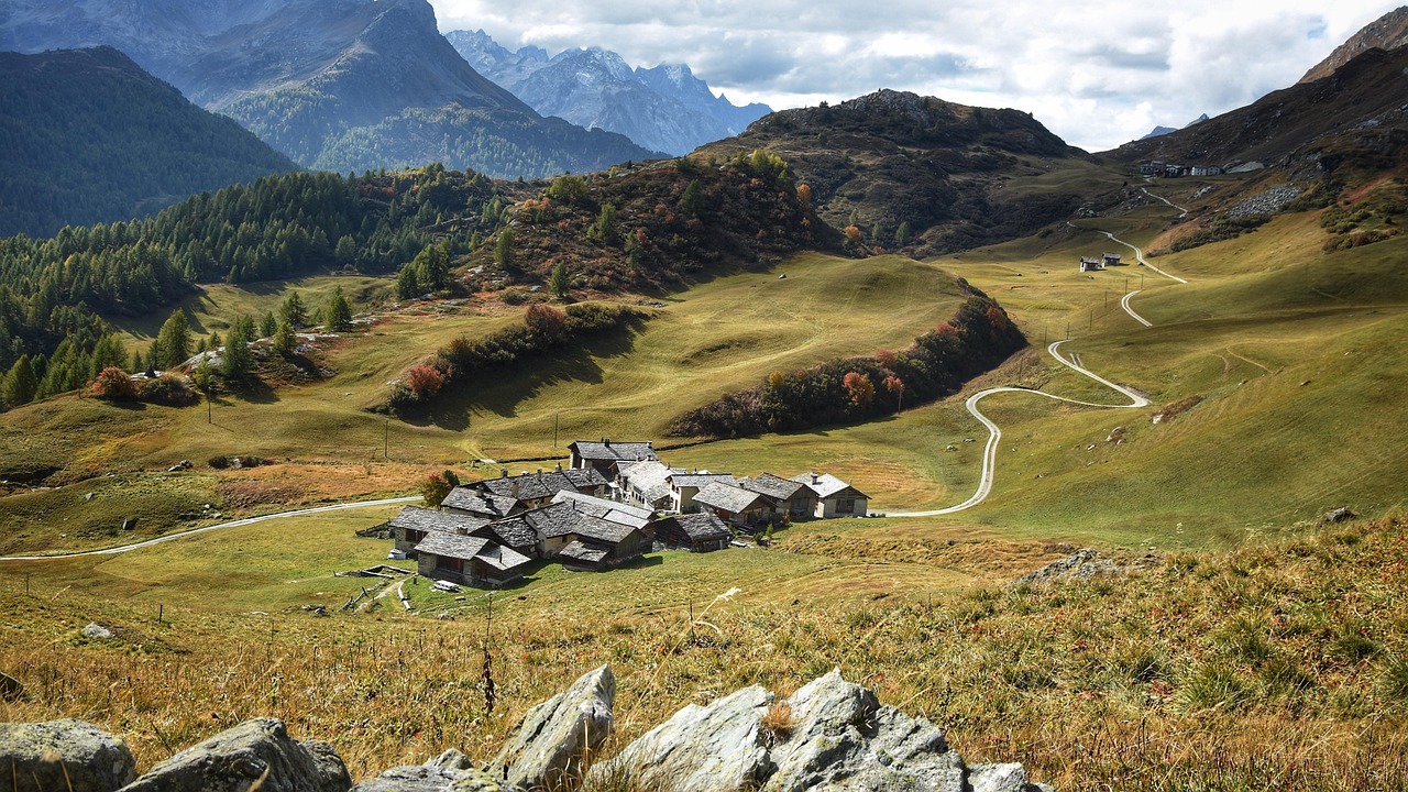Mountain Village - free online jigsaw puzzle photo