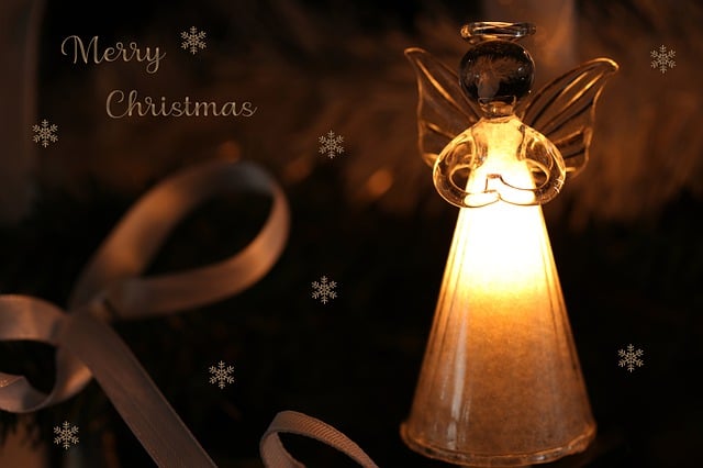 Free angel light christmas illustration