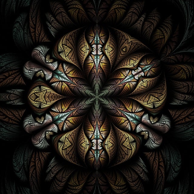 Free fractal flower nature illustration
