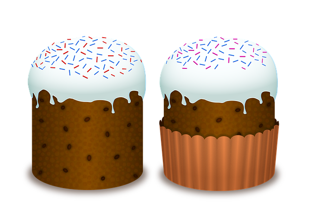 Free cake easter bakery products illustration