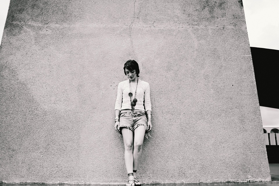 Persona, Pensamiento, Relax, Reflexivo, Solo, Niña, Mujer