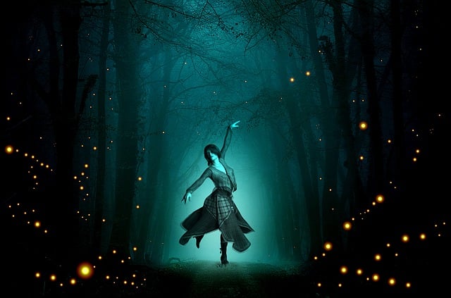 Free dancer girl woman illustration