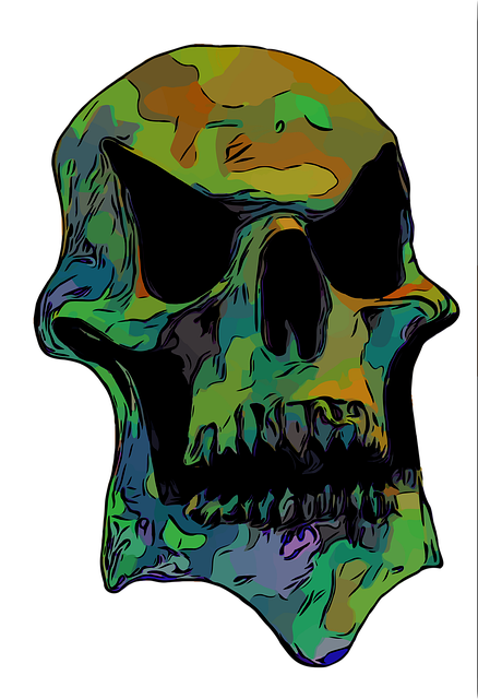 Free skull army camouflage illustration