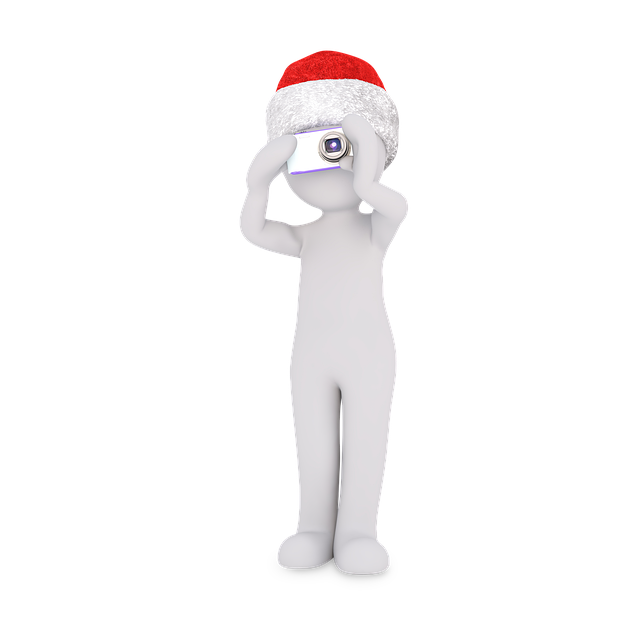 Free christmas gift camera illustration