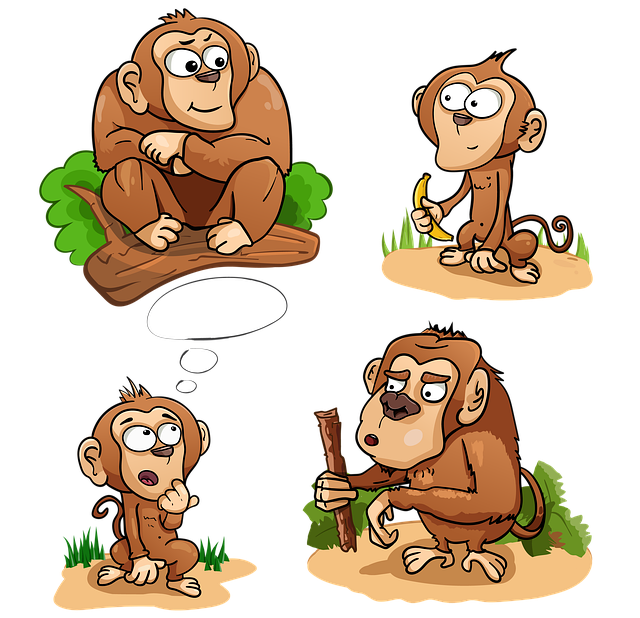 Download free HD stock image of Monkey Toque Free monkey toque chimpanzee illustration