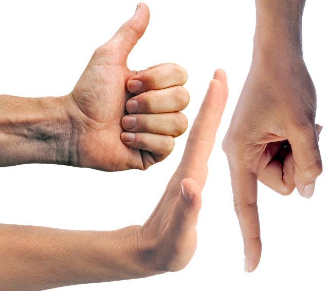 Free hands fingers gesture illustration