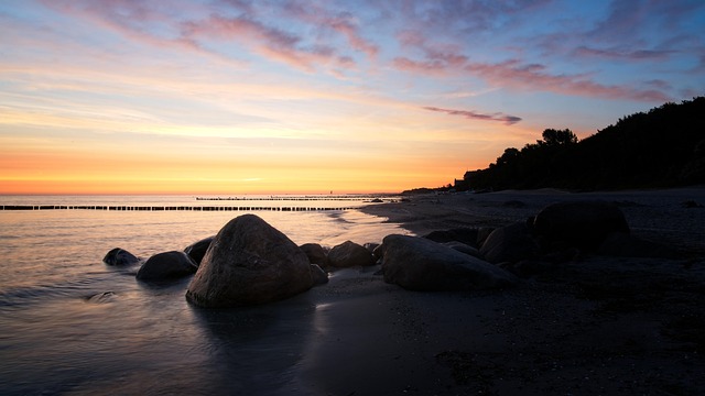 Free Beach Sunrise photo and picture