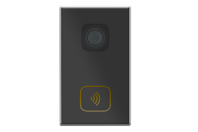 Free door bell metal illustration