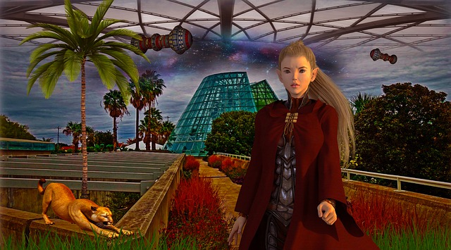 Free science fiction galaxy mystery illustration