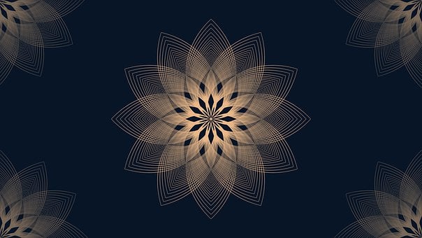 Mandala, Abstrakt, Geometrisk, Blomster