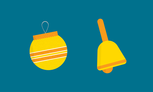 Free bell ornament icons illustration