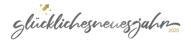 Free happy new year lettering silver illustration