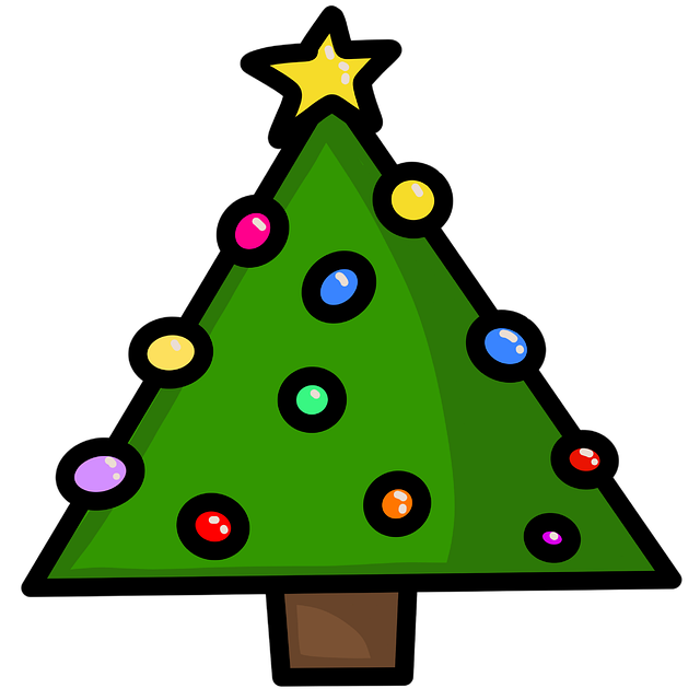 Free christmas tree christmasbackground illustration
