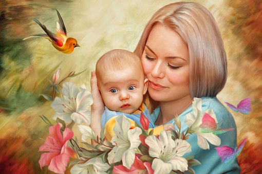 Free Baby Happiness illustration and picture