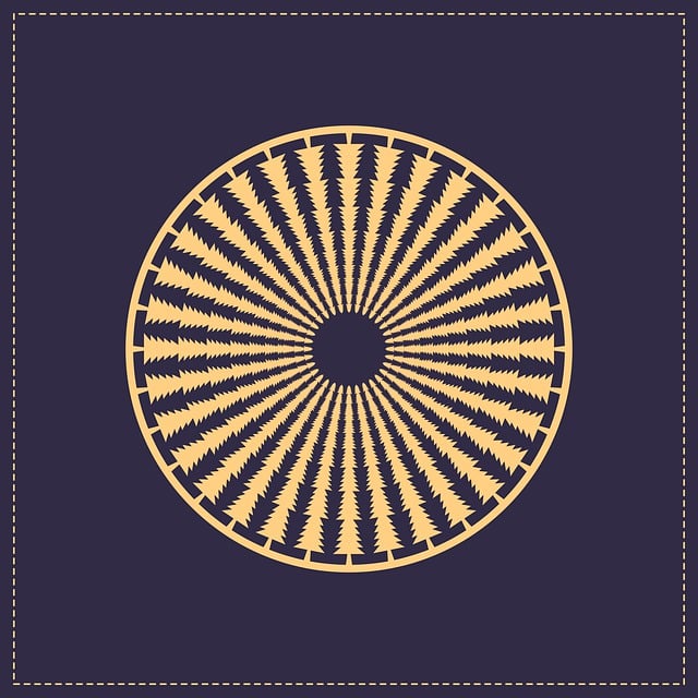 Free fir tree abstract save earth hour mandala pattern idea illustration