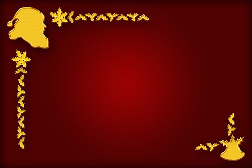 Natal, Papai Noel, Azevinho, Fundo