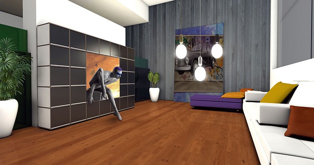 Free fantasy apartment woman illustration
