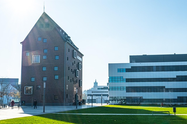 kleve, college, knowledge, storage, modern, architecture, study, university, university campus, house, building, university building, the atmosphere, niederrhein, port, heaven, students, tourism, city