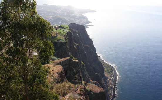 Madeira, Cabo, Girao, Skywalk, Klippen