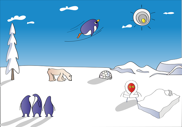 Is, Sol, Vinter, Snø, Tre, Natur, Himmel