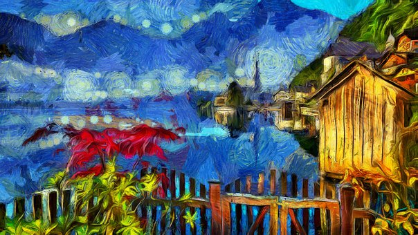 Free Lake Mountains illustration and picture