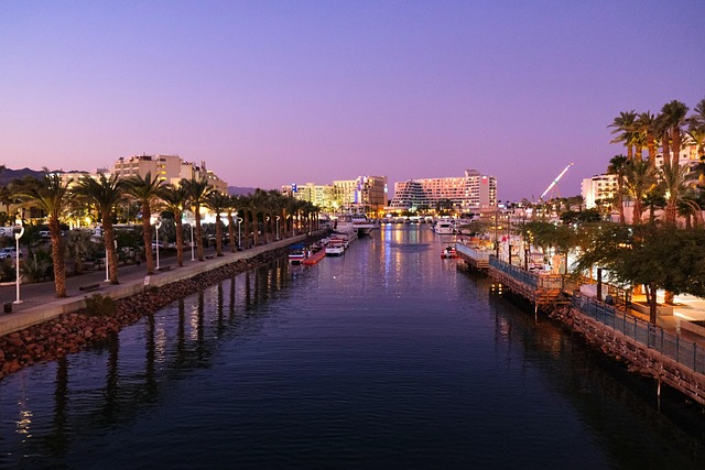 Eilat, Rode Zee, Kanaal, Lucht