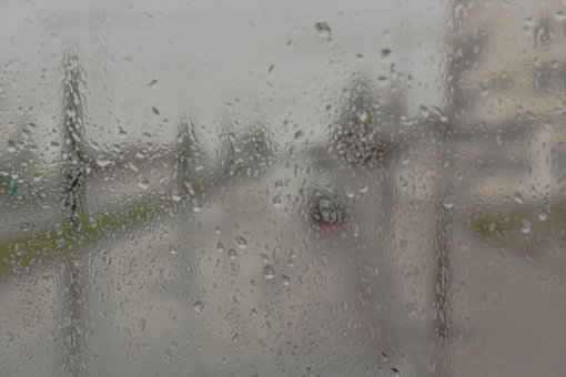 Regn, Fokus, Sløret, Glas, Dråber