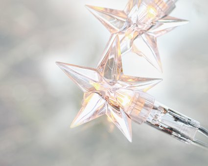 Estrellas, Luces, Brillar, Decoración
