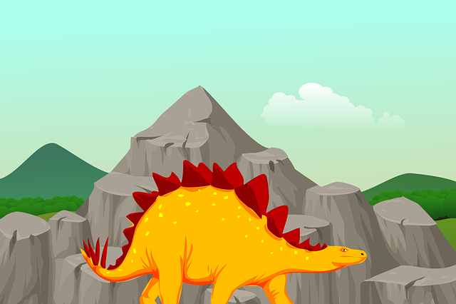 Free stegosaurus nature dinosaur illustration