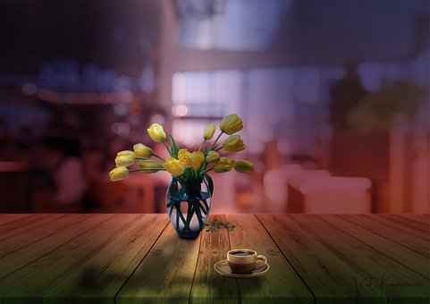Free Tulips Vase photo and picture