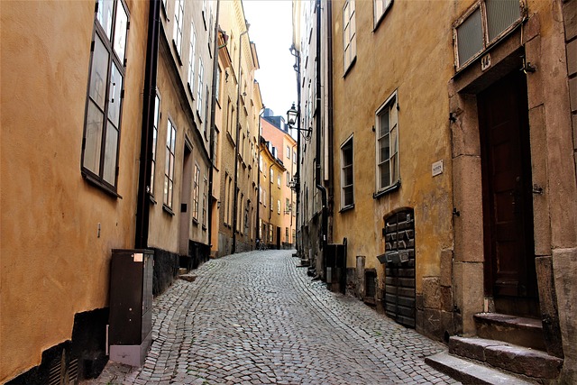 Free Alley Buildings photo and picture