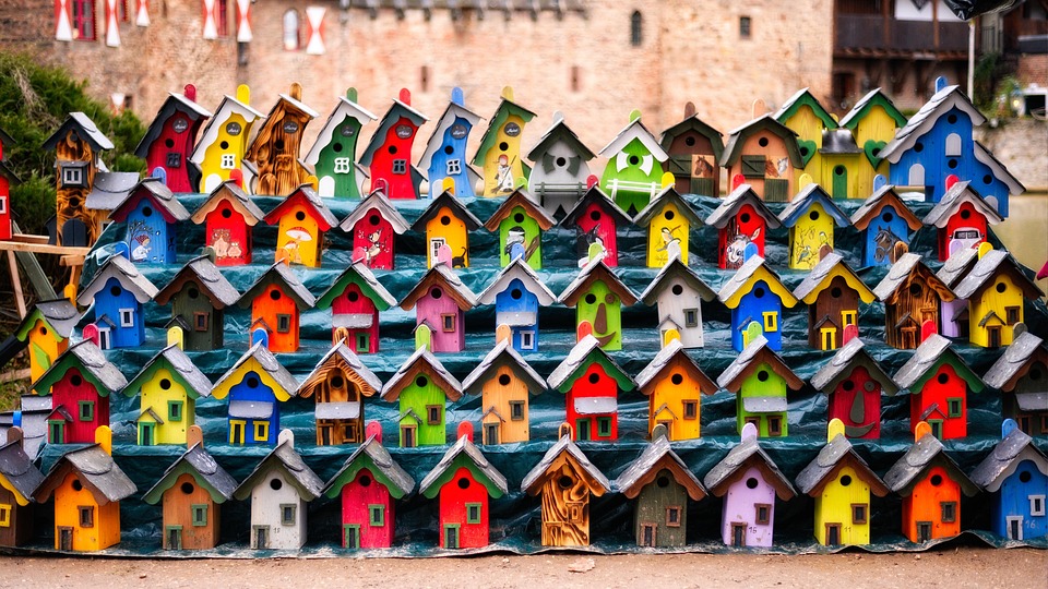 Aviary Colorful Nesting Box Bird Free Photo On Pixabay