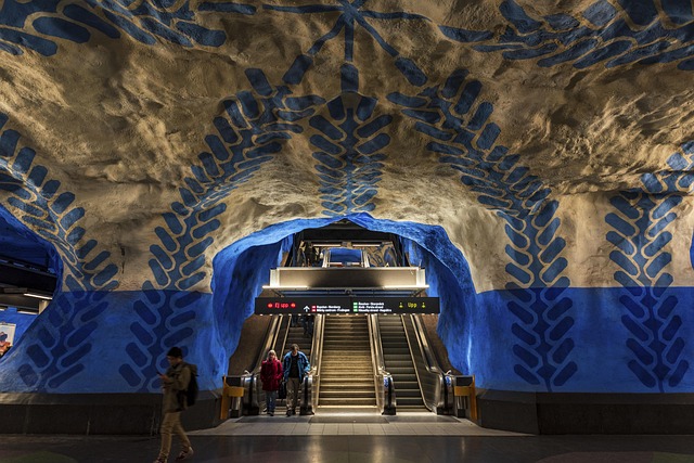 Vlak, Metro, Stanica, Štokholm