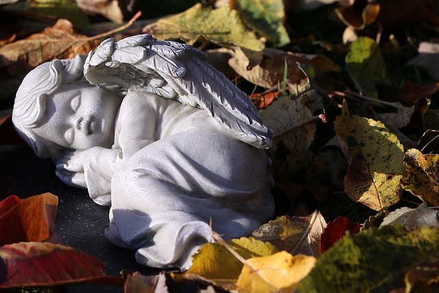 Engel, Trauer, Friedhof, Flügel, Figur