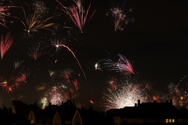 fireworks, sylvester, new year's day, turn of the year, new year's eve